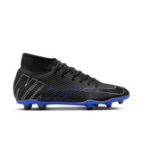 Nike Mercurial Superfly 9 Club Multi-Ground Soccer Cleats - Black/Hyper Royal/Chrome