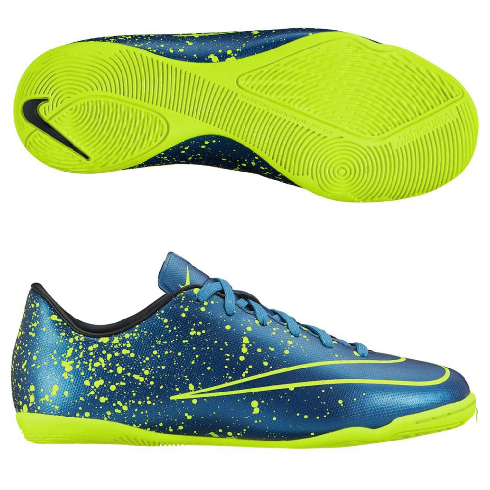 Zapatillas Nike JR Mercurial Victory V IC de fútbol sala para jóvenes - Azul Escuadrón/Negro