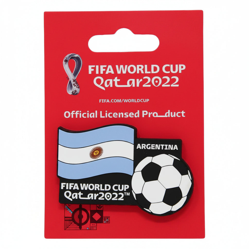 World Cup Qatar 2022 Country Flag Magnet - Argentina