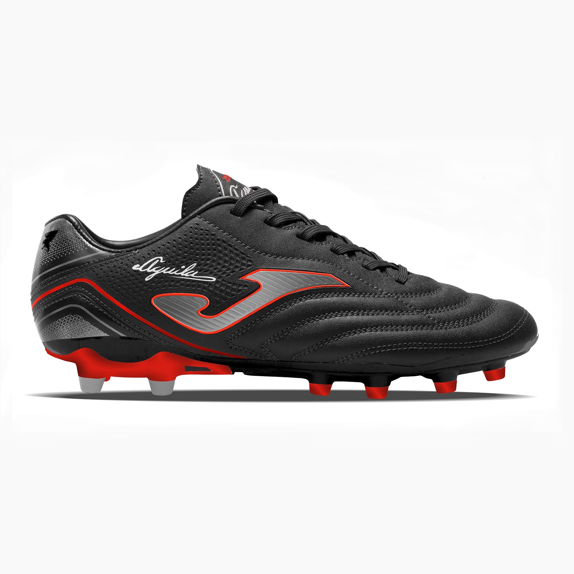 Joma Aguila 2301 FG Firm Ground Soccer Cleats - Black/Red - Best Buy Soccer