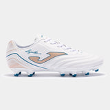 Joma Aguila 2332 FG Firm Ground Soccer Cleats - White/Gold - Best Buy Soccer