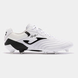 Joma Aguila Cup 2402 FG Firm Ground Soccer Cleats - White/Black - Best Buy Soccer