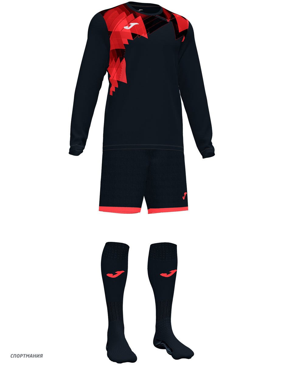 Joma Set Zamora VI - Black/Coral - Best Buy Soccer