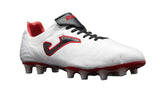 Joma Toledo 2012 FG Firm Ground Soccer Cleats - White/Red/Black - Best Buy Soccer