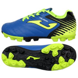 Joma Toledo JR 904 FG Firm Ground Youth Soccer Cleats - Royal/Yellow - Best Buy Soccer