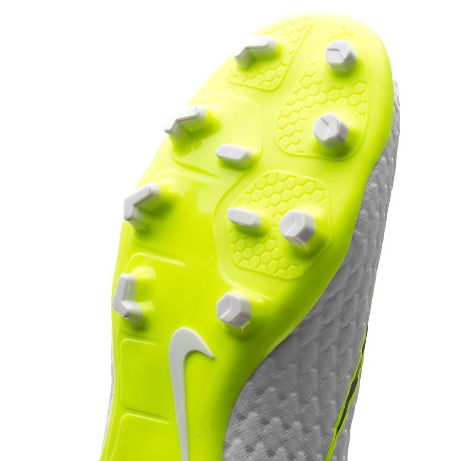 Kids' Nike Jr. Hypervenom Phantom 3 Academy Dynamic Fit (FG) Firm - Ground Football Boot White/Grey/Volt - Best Buy Soccer