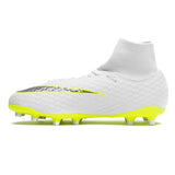 Kids' Nike Jr. Hypervenom Phantom 3 Academy Dynamic Fit (FG) Firm - Ground Football Boot White/Grey/Volt - Best Buy Soccer