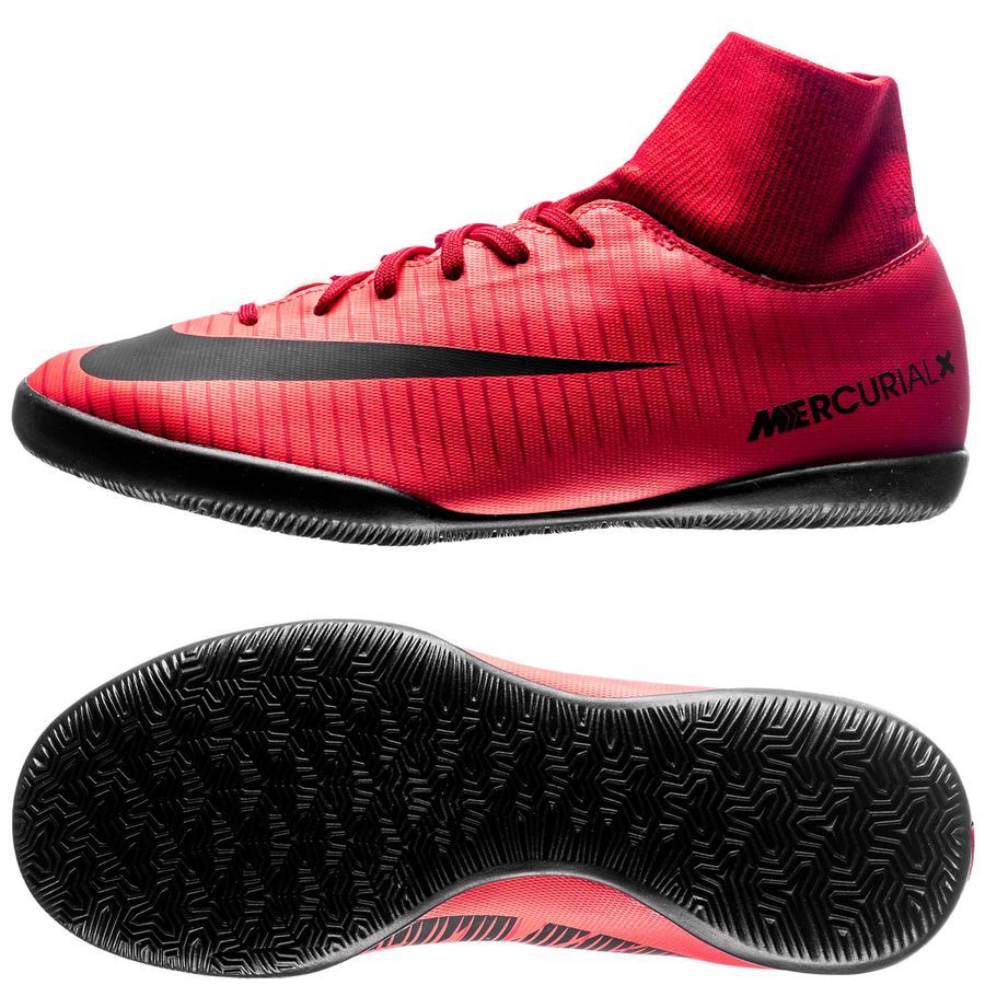 Kids' Nike MercurialX Victory VI Dynamic Fit (IC) Indoor - Competition Football Boot Red/Black/Crimson - Best Buy Soccer