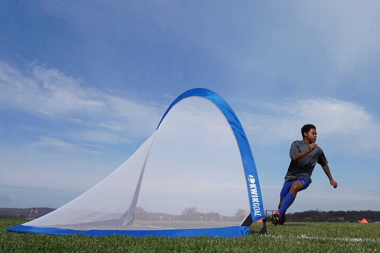 Kwik Goal Infinity Lite Pop - Up Goal 6ft (Set of 2) Blue - Best Buy Soccer