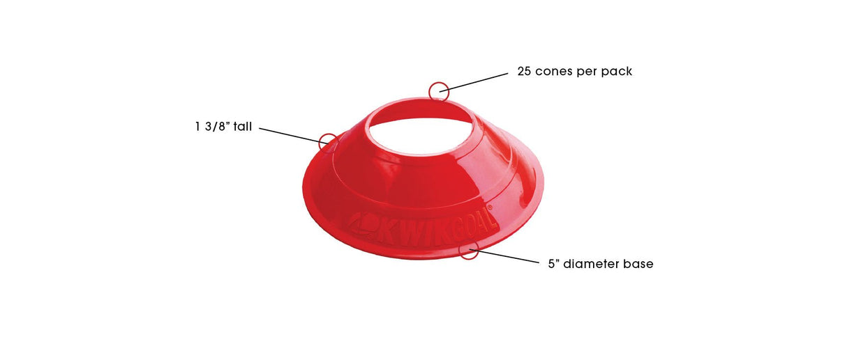 Kwik Goal Mini Disc Cones 25 Pack - Best Buy Soccer
