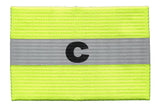 Kwik Goal Reflective Captain Arm Band Hi - Vis Yellow Youth - Best Buy Soccer