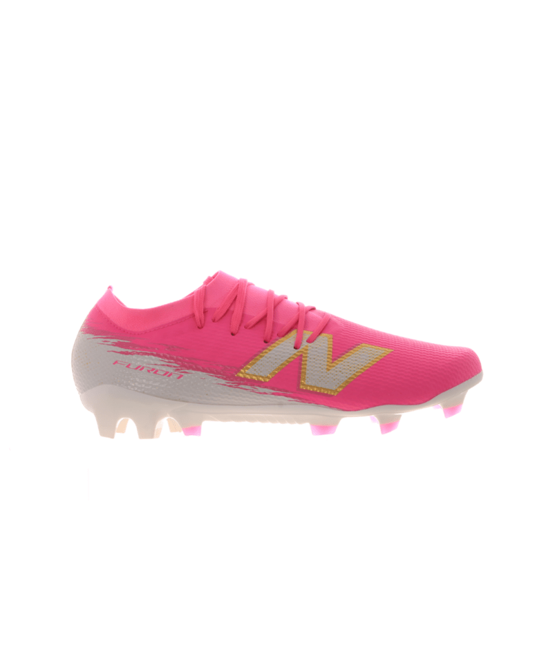 New Balance Furon Team V8 FG Firm Ground Men's Soccer Cleats - Pink Heat