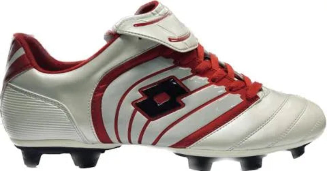 Lotto Kaos II Jr Firm Ground Soccer Cleats White/Red - Best Buy Soccer