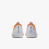 Nike Jr MercurialX Vapor XII Academy Indoor Soccer Shoes - White/Total Orange/Metallic Cool Grey/Metallic Cool Grey