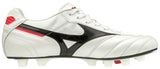 Mizuno Morelia II Made in Japan FG Firm Ground Pearl/Black/Red - Best Buy Soccer