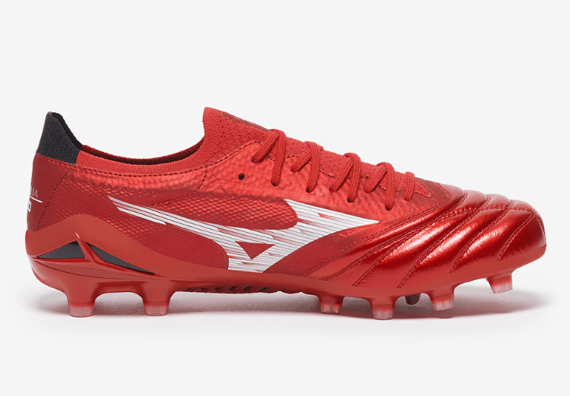 Mizuno Morelia Neo IV Beta Elite FG Firm Ground Soccer Cleats - Red/White - Best Buy Soccer