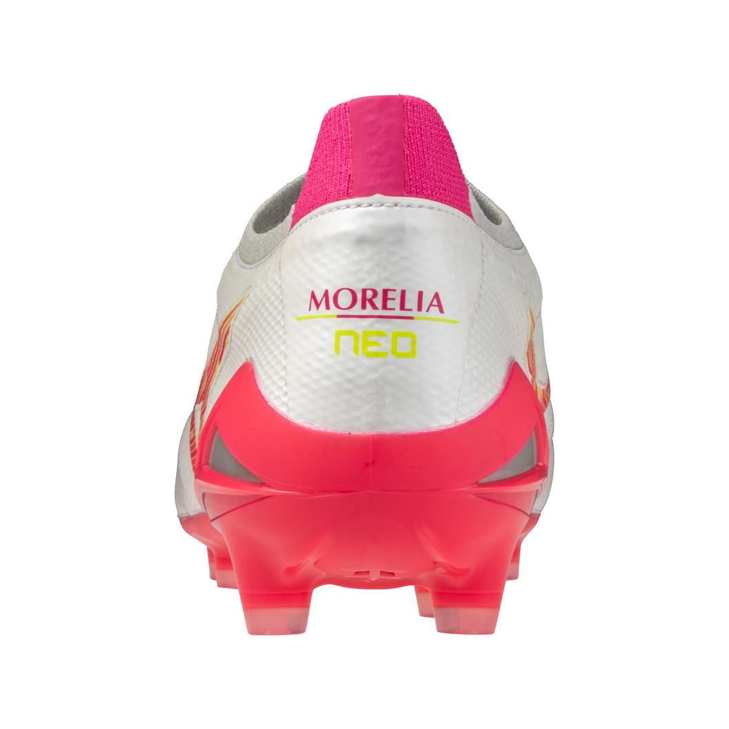 Mizuno Morelia Neo IV Beta Elite FG Firm Ground Soccer Cleats - White/Pink - Best Buy Soccer