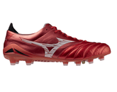 Mizuno Morelia Neo IV (MIJ) FG Firm Ground Soccer Cleats - Red/White - Best Buy Soccer