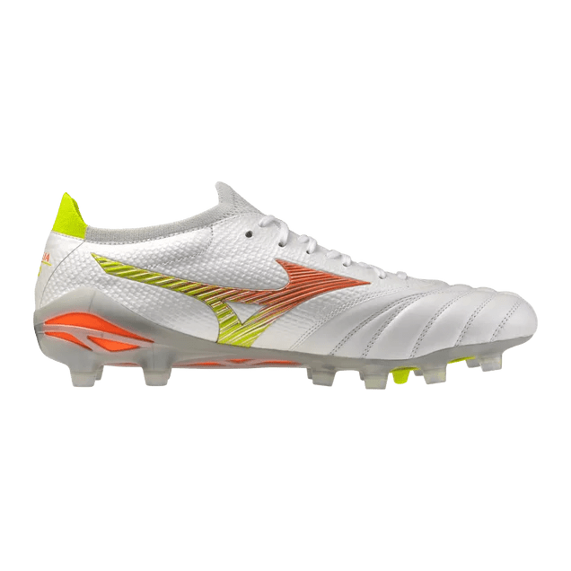 Mizuno Morelia Neo V Beta Japan FG Men's Soccer Cleats - White/Orange - Best Buy Soccer