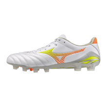 Mizuno Morelia Neo V Pro FG Men's Soccer Cleats - White/Orange - Best Buy Soccer