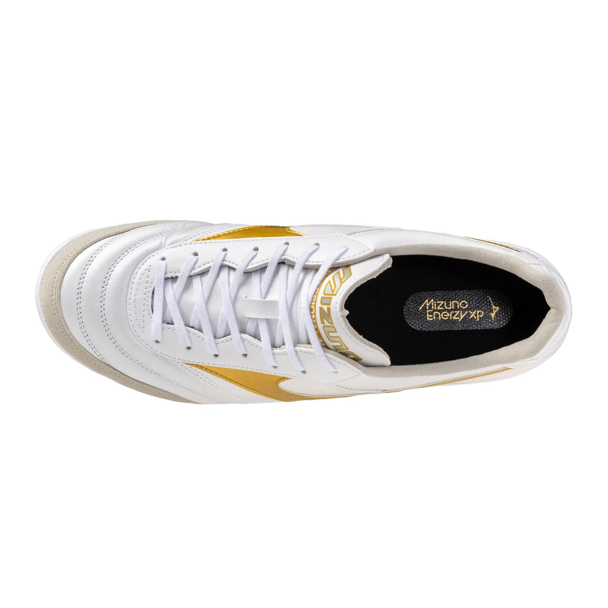 Mizuno Morelia Sala Elite IN Men's Soccer Shoes - White/Gold - Best Buy Soccer