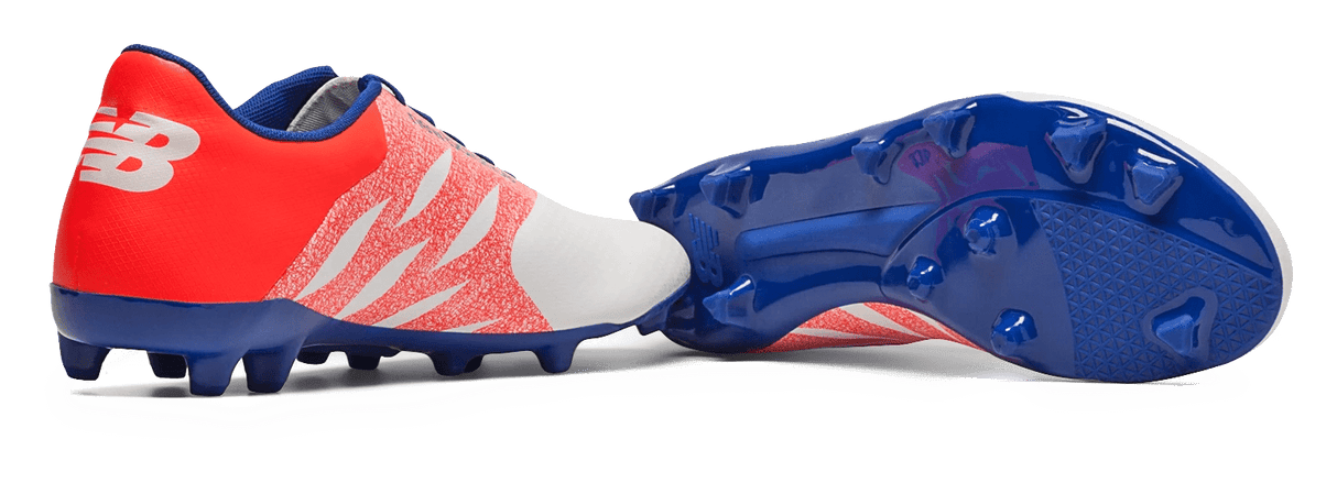 New Balance Furon Dispatch FG JR Firm Ground Soccer Cleats - White/Flame - Best Buy Soccer