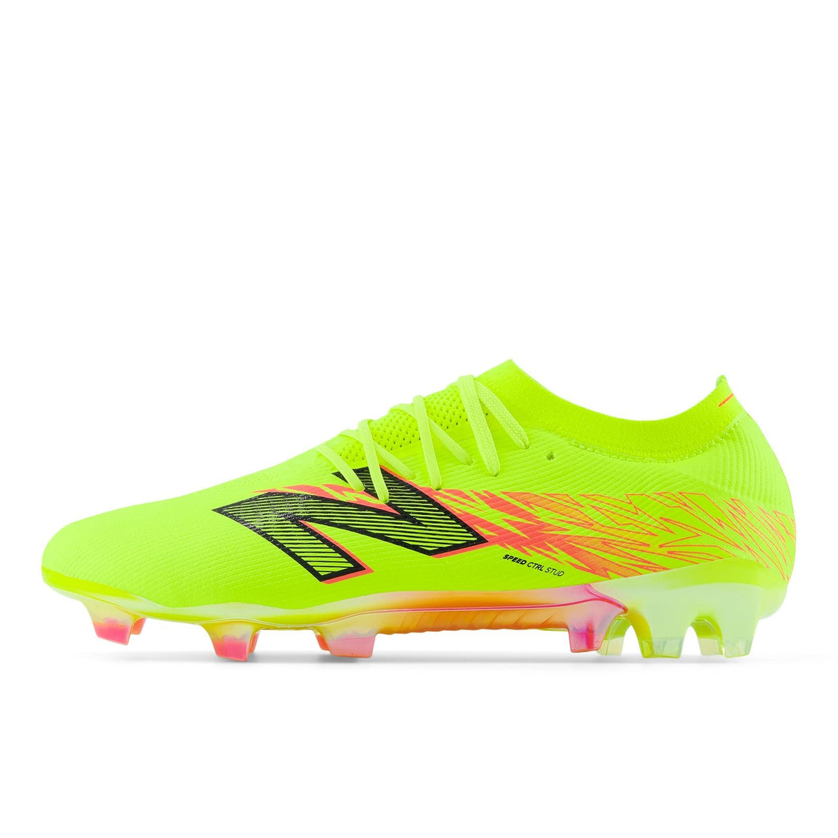 New Balance Furon Elite V8 FG Firm Ground Soccer Cleats - Hi - lite with Energy Red - Best Buy Soccer