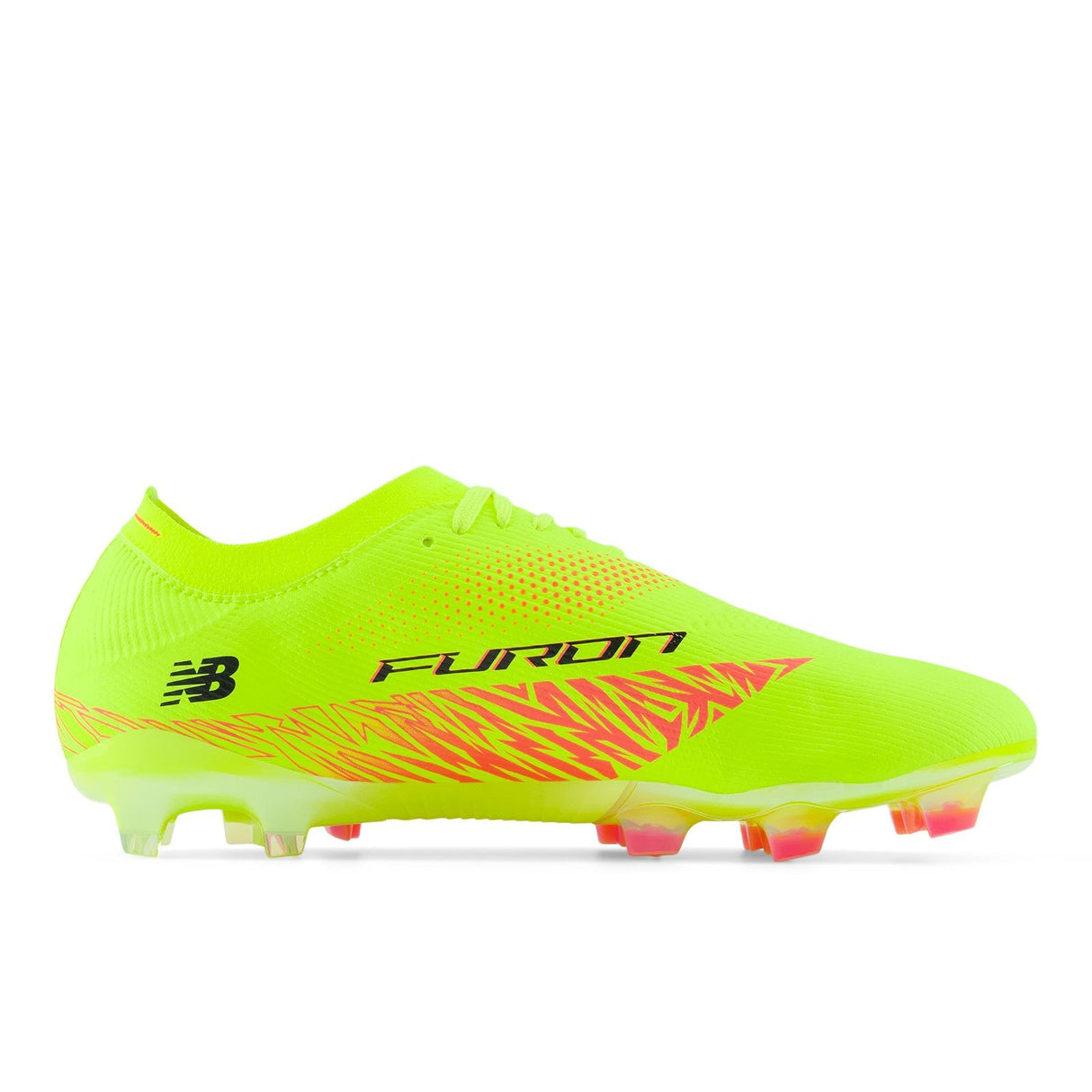 New Balance Furon Elite V8 FG Firm Ground Soccer Cleats - Hi - lite with Energy Red - Best Buy Soccer