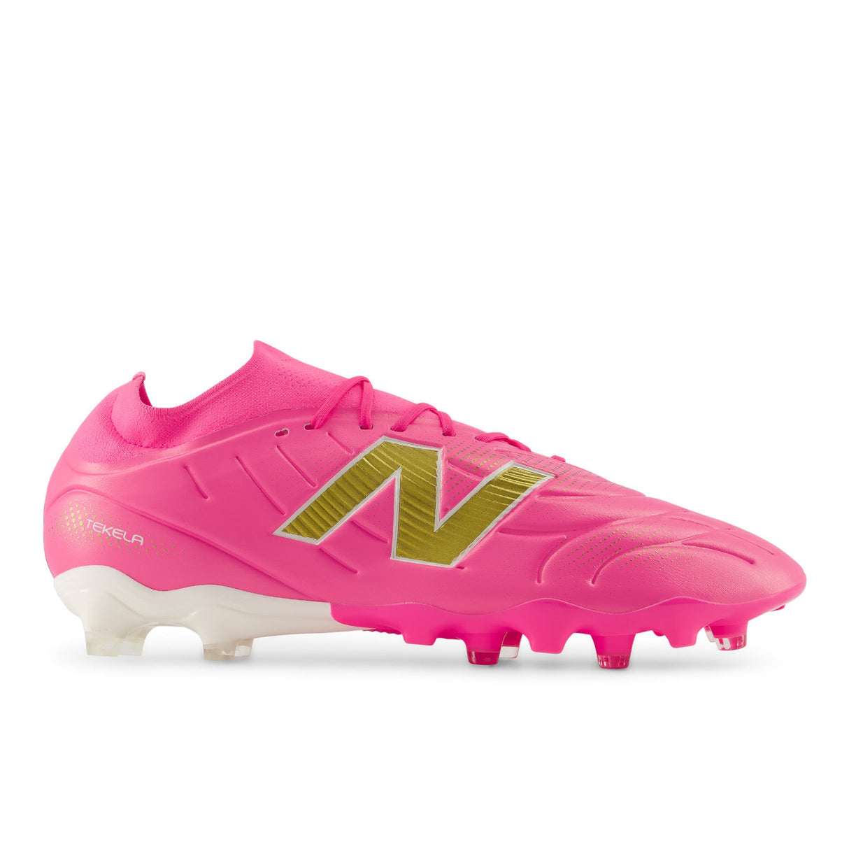 New Balance Tekela Team Low Laced V5 FG Firm Ground Men's Soccer Cleats - Pink Heat - Best Buy Soccer