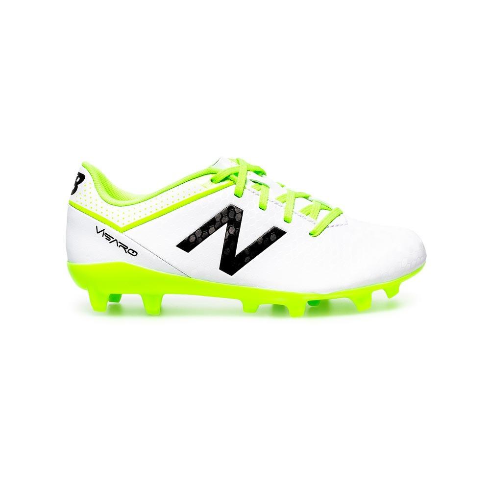 New Balance Visaro Control FG JR Firm Ground Soccer Cleats - White/Tonix - Best Buy Soccer
