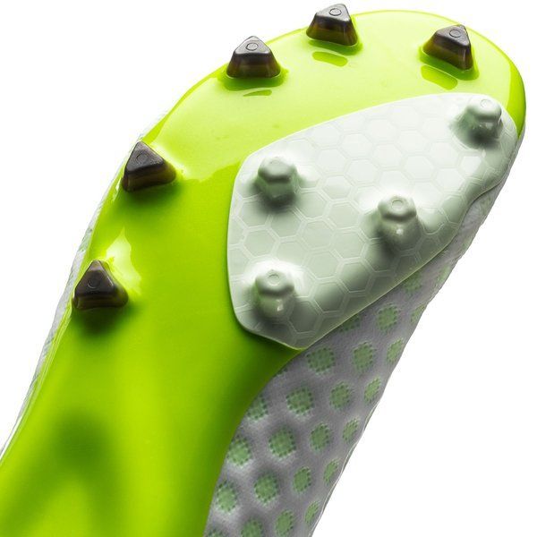New Balance Visaro Pro FG Firm Ground Soccer Cleats - White/Toxic Green - Best Buy Soccer
