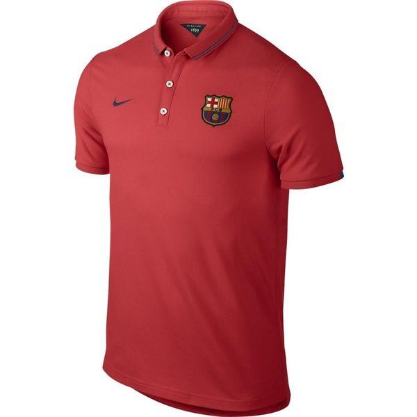 Nike Barcelona League Authentic Polo Crimson/Black - Best Buy Soccer