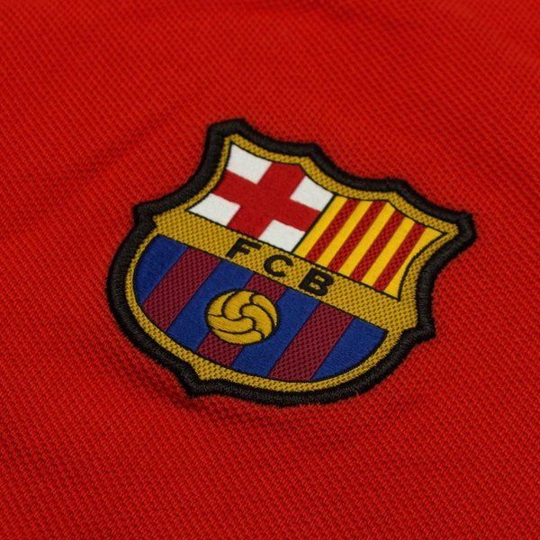 Nike Barcelona League Authentic Polo Crimson/Black - Best Buy Soccer