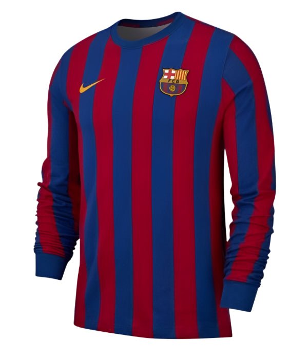 Nike Barcelona Long Sleeve Retro Tee Deep Royal/Red - Best Buy Soccer