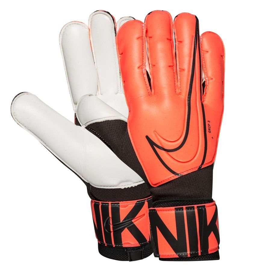 Nike Grip3 Goalkeeper Gloves Bright Mango/Black - Best Buy Soccer