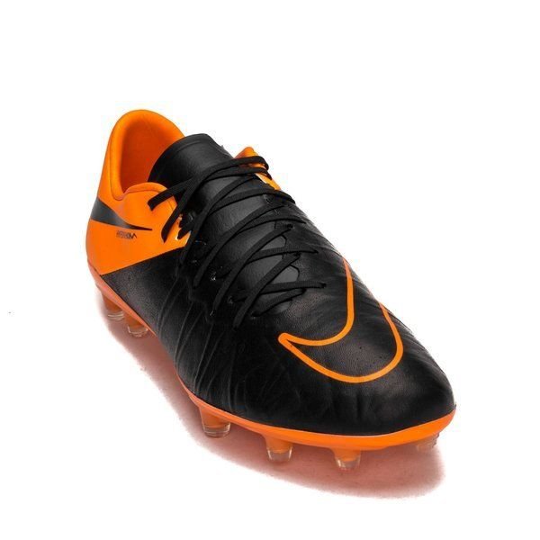 Nike Hypervenom Phinish Leather FG Firm Ground Soccer Cleats - Black/Total Orange - Best Buy Soccer