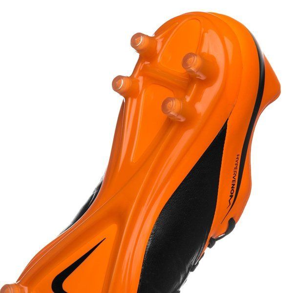 Nike Hypervenom Phinish Leather FG Firm Ground Soccer Cleats - Black/Total Orange - Best Buy Soccer
