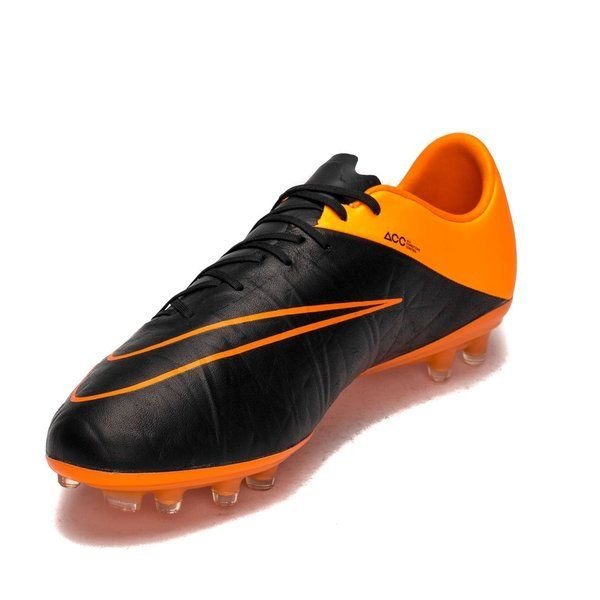 Nike Hypervenom Phinish Leather FG Firm Ground Soccer Cleats - Black/Total Orange - Best Buy Soccer