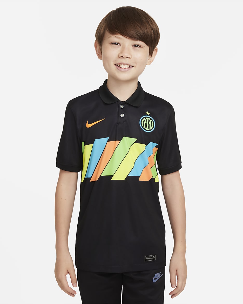Nike Inter Milan Third Youth Jersey 22 - Black/Orange - Best Buy Soccer