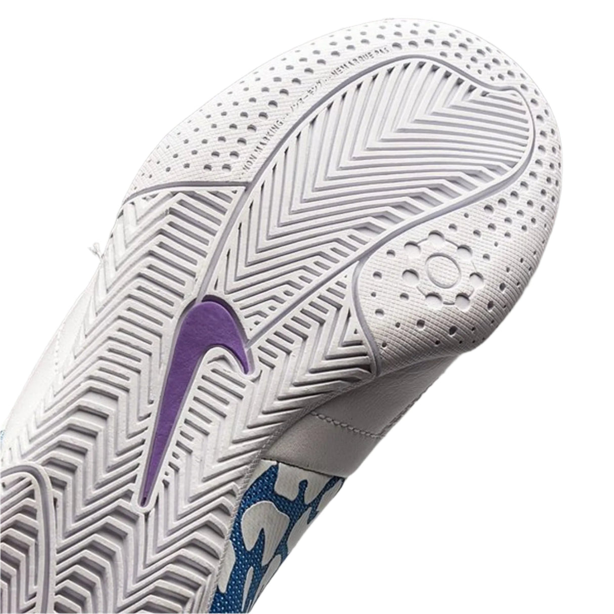 Nike JR Elastico II Indoor Soccer Shoes - White/Laser Purple/Blue Hero - Best Buy Soccer