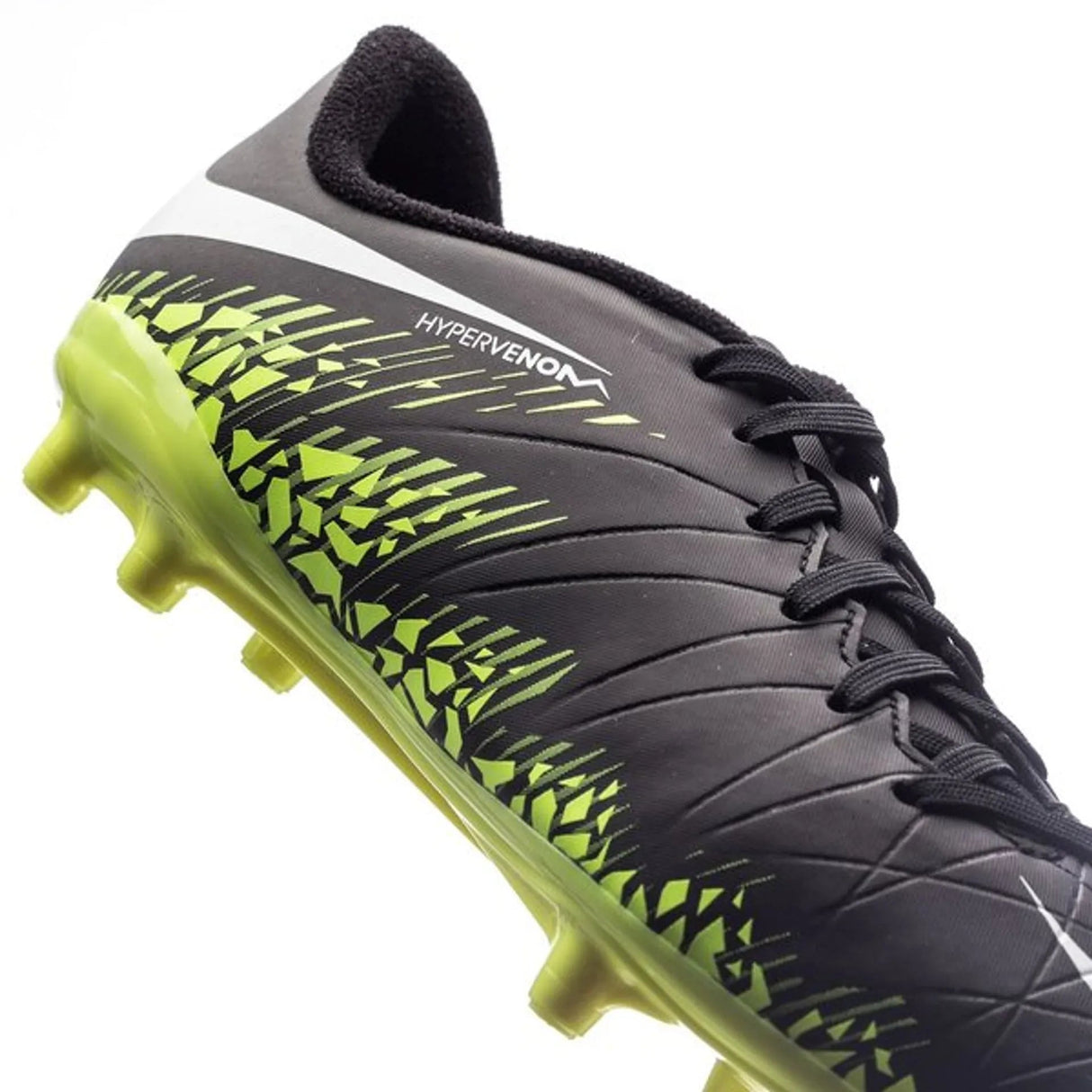 Nike JR Hypervenom Phelon II FG Soccer Cleats - Black/White/Volt - Best Buy Soccer