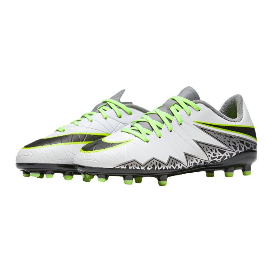 Nike JR Hypervenom Phelon II FG Soccer Cleats - Pure Platinum/Metallic Silver/Ghost Green - Best Buy Soccer