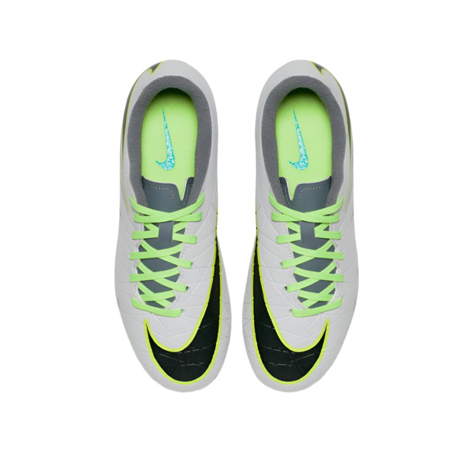 Nike JR Hypervenom Phelon II FG Soccer Cleats - Pure Platinum/Metallic Silver/Ghost Green - Best Buy Soccer