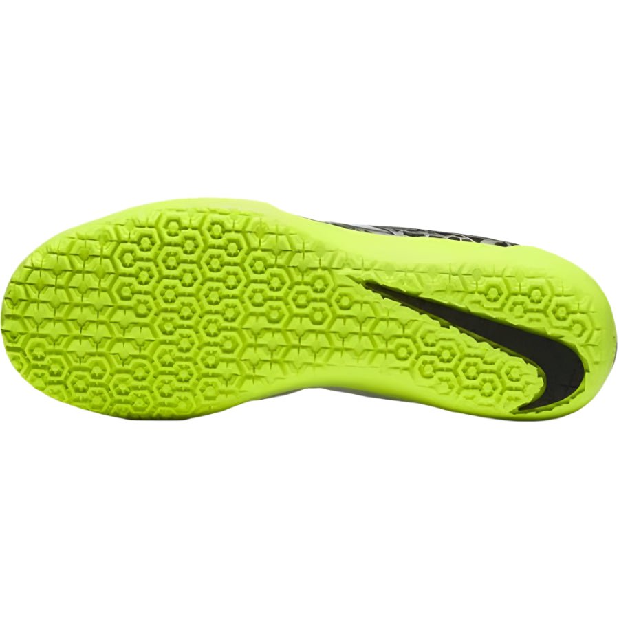 Nike JR HyperVenom Phelon II IC Indoor Shoes - Pure Platinum/Black/Green - Best Buy Soccer