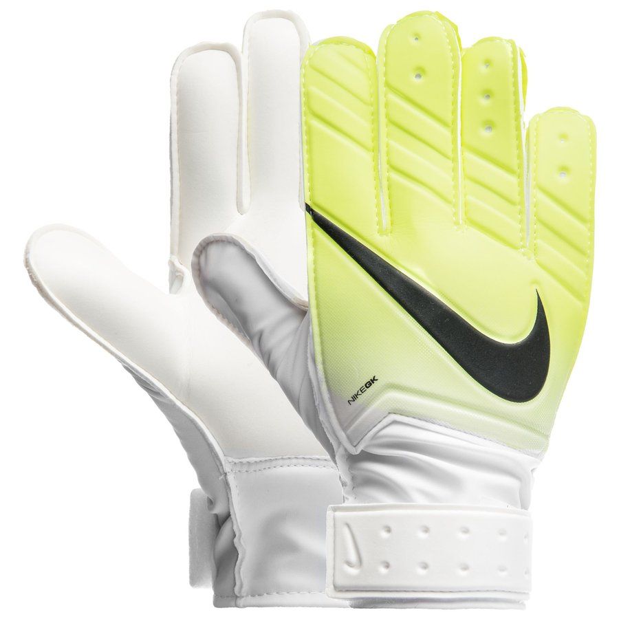 Nike Jr Match Goalkeeper Gloves White/Volt - Best Buy Soccer