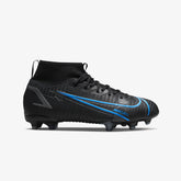 Nike JR Mercurial Superfly 8 Academy Firm Ground Soccer Cleats - Black/Iron Grey - Best Buy Soccer