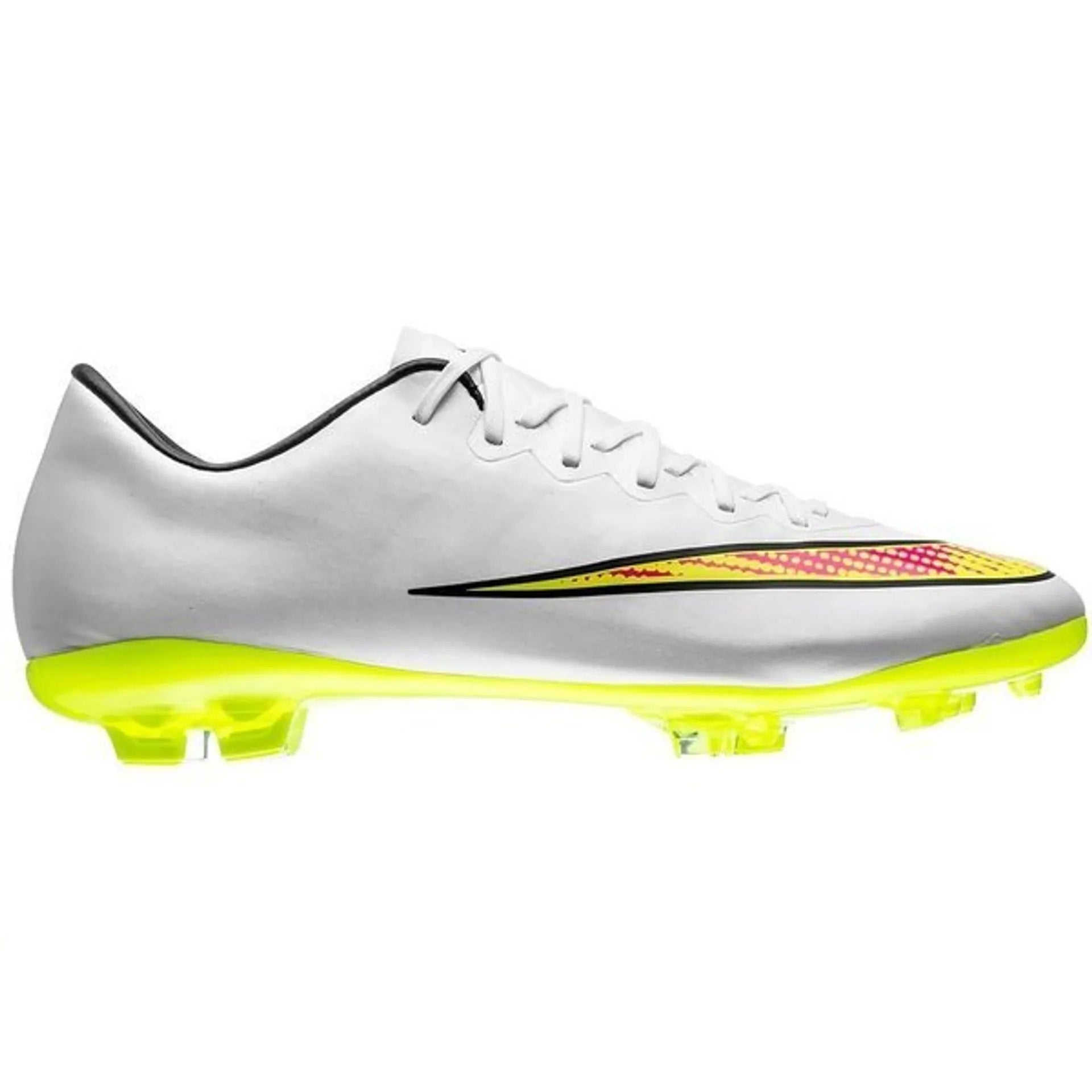 Nike JR Mercurial Vapor X FG Firm Ground Soccer Cleats - White/Volt/Hyper Pink/Black - Best Buy Soccer