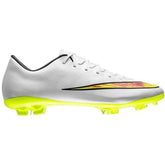 Nike JR Mercurial Vapor X FG Firm Ground Soccer Cleats - White/Volt/Hyper Pink/Black - Best Buy Soccer