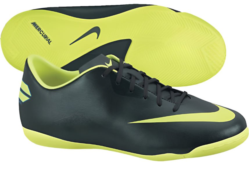 Nike Jr Mercurial Victory III IC Indoor Soccer Shoes - Seaweed/Volt - Best Buy Soccer