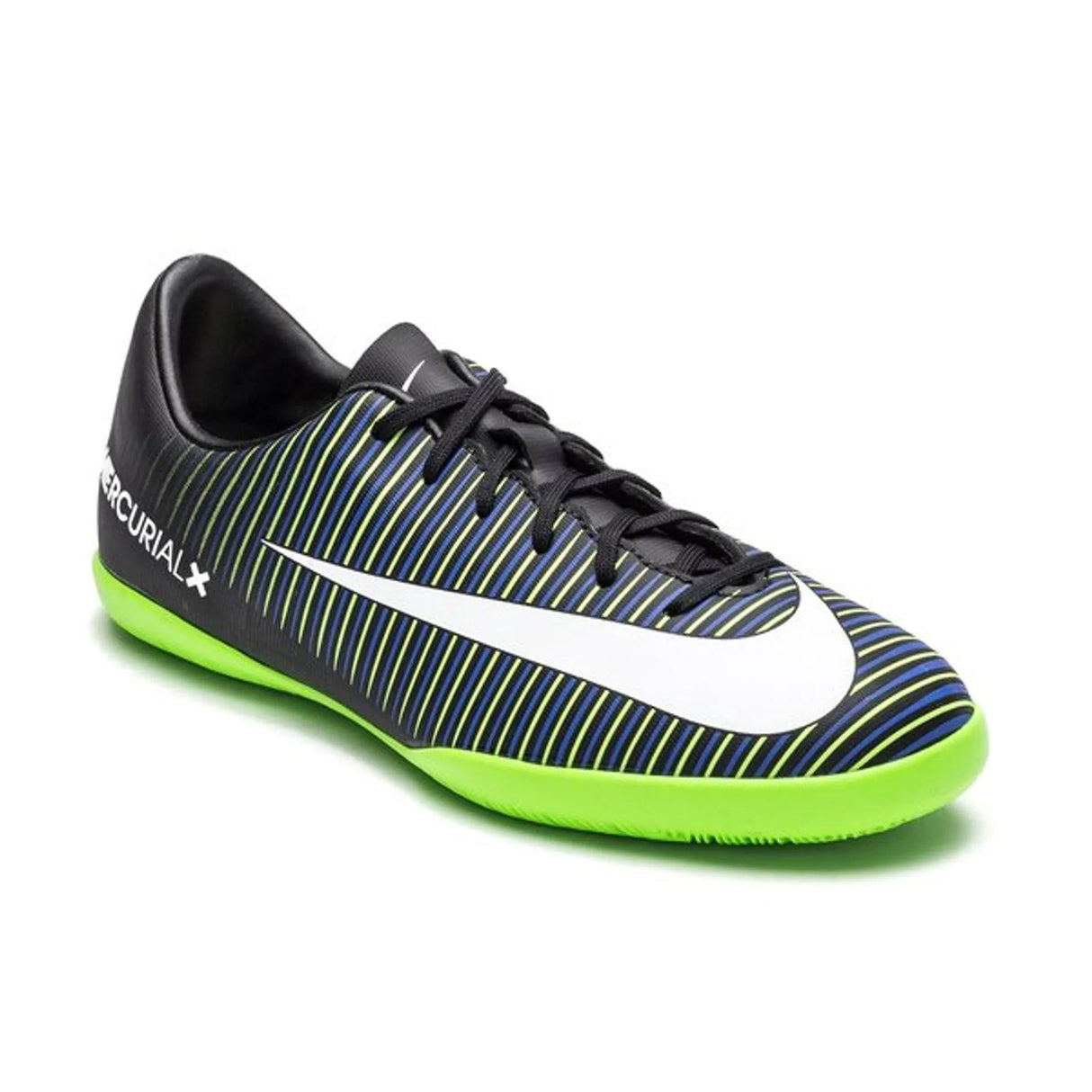 Nike Jr MercurialX Vapor XI IC Indoor Soccer Shoes - Black/White/Electric Green - Best Buy Soccer